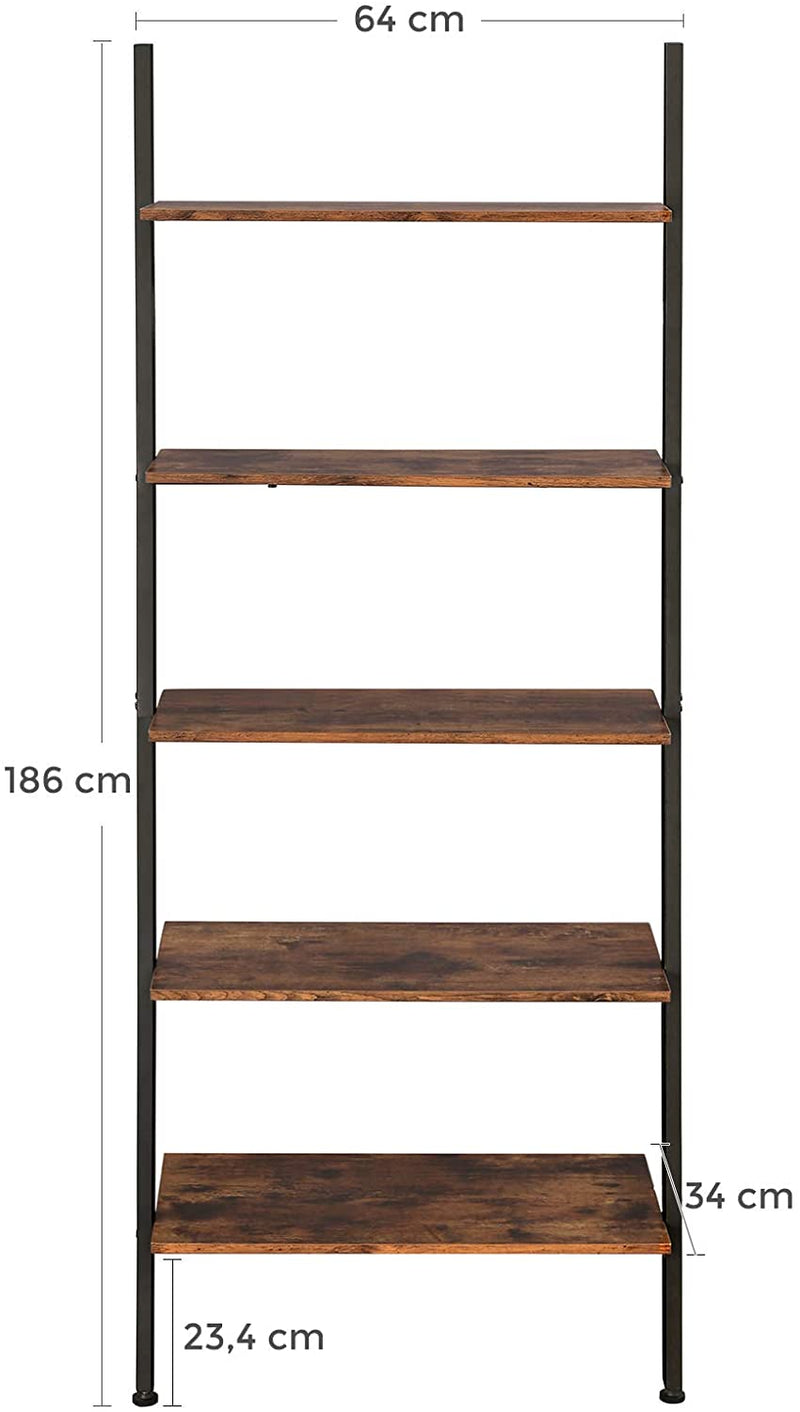 Etagère échelle "Fuzhou" bois métal