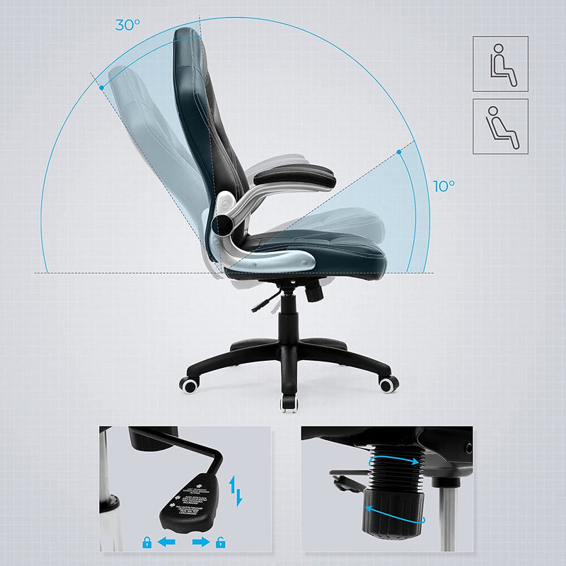 Fauteuil de bureau ergonomique "Salice" cuir