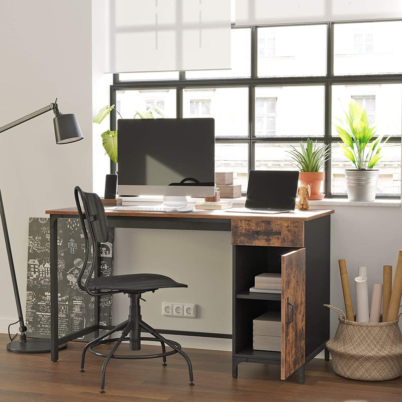 Bureau avec placard "Recife" métal bois