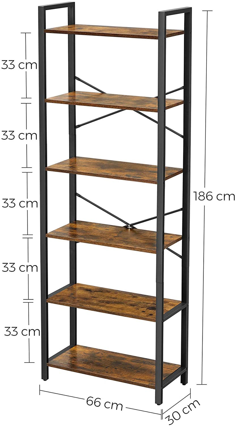 Etagère 6 niveaux "Roses" métal bois