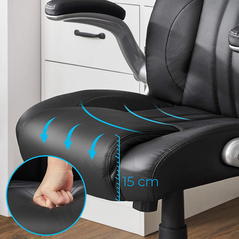 Fauteuil de bureau ergonomique "Kiel" cuir