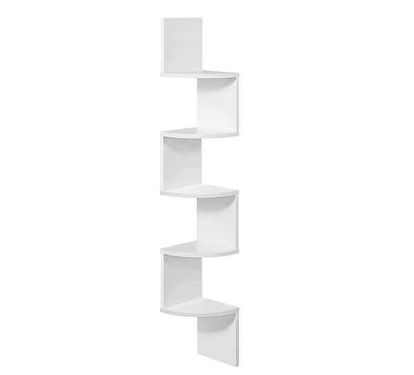 Etagère d'angle "Luzakab" bois blanc