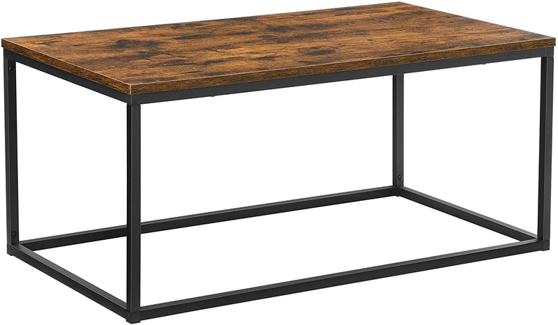 Table basse épurée "Braga" métal bois