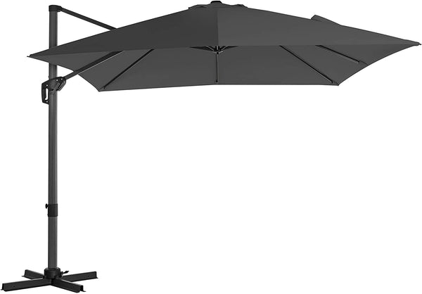 Parasol déporté "Balsas" gris