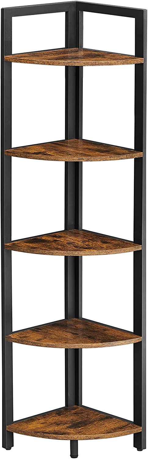 Etagère d'angle "Bosa" métal bois
