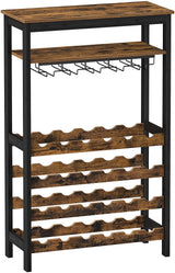 Etagère à bouteilles "Coruna" métal bois