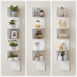 Etagère d'angle "Luzakab" bois blanc