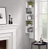 Etagère d'angle "Luzakab" bois blanc