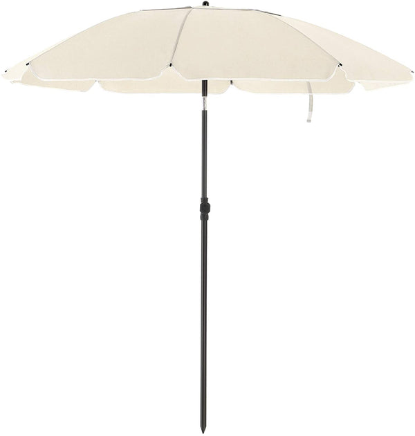 Parasol de plage inclinable "Palmas" beige